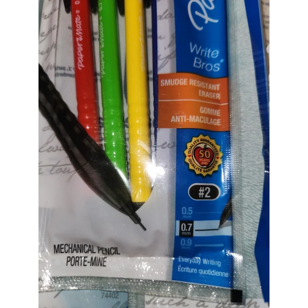 Lot of 9 Paper Mate Write Bros Pack Of 5 Mechanical Pencils 0.7 mm,#2 (45 total)